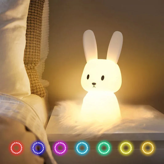 Hoppy Dreams: Cute Bunny Night Light